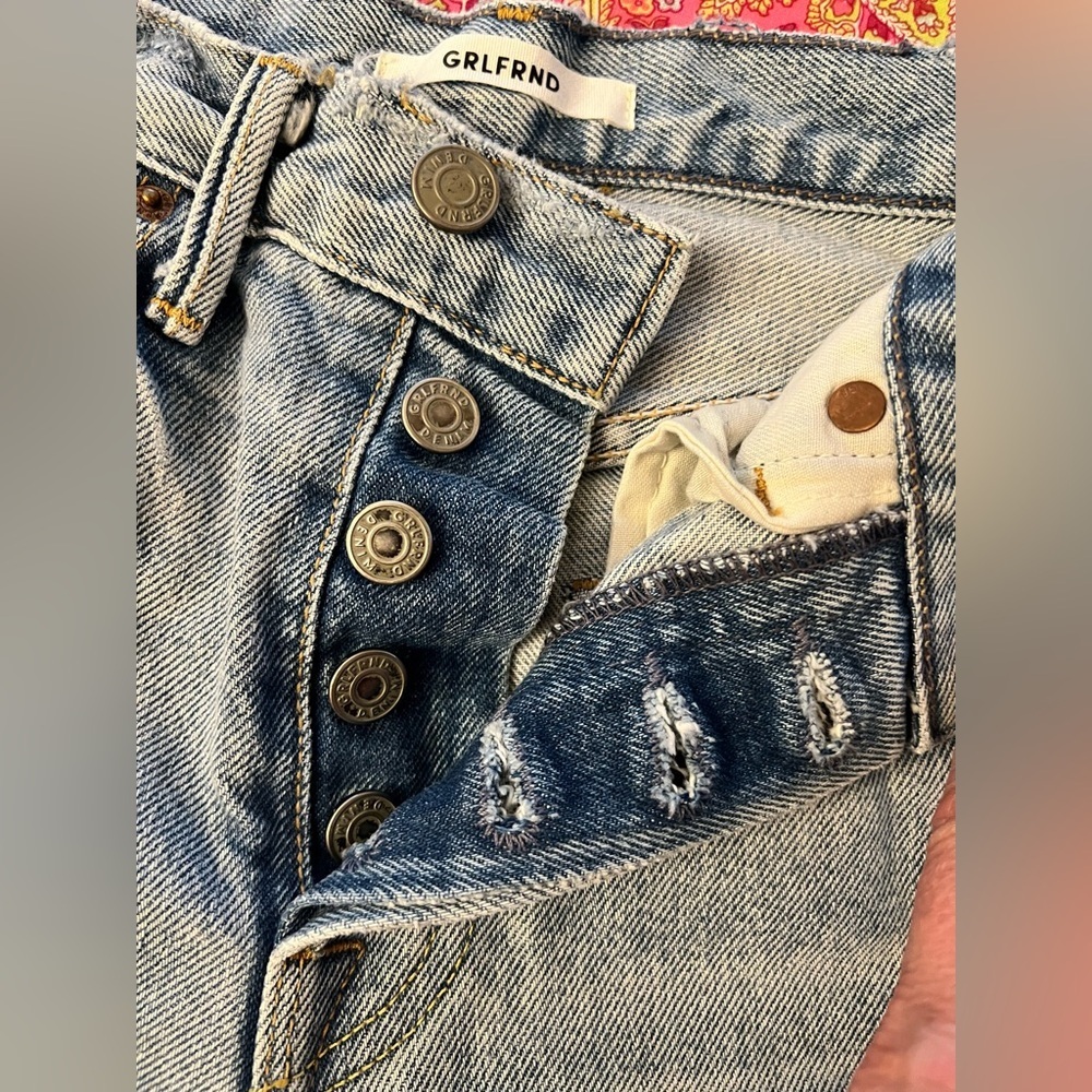 GRLFRND Light Blue Distressed Skinny Jeans - Picture 4 of 7